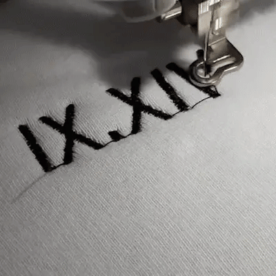 Custom Embroidered Roman Numeral Date Couples Shirt – T-Shirt, Crewneck & Hoodie (Left chest placement)
